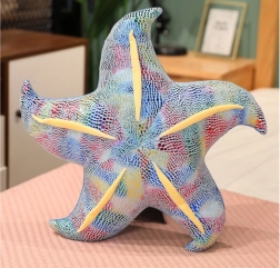 Plyšová hviezdica modrý vankúš 45 cm