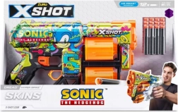 X-Shot Skins Dread Sonic – foam dart blaster, 12-round drum magazine