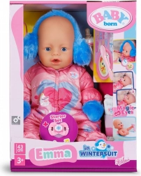 BABY born doll Emma in a winter jumpsuit 43 cm