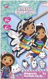 Magnetic scratch art pictures Gabby’s Dollhouse – set of 10 pcs
