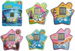 Pocket electronic game in the shape of a star – Tetris blue