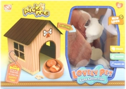 Plush Puppy with Doghouse and Accessories