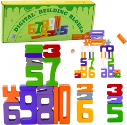Wooden Numbers for Learning Math with Dice – Educational Building Set