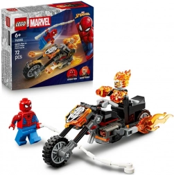 Spider‑Man vs Ghost Rider à moto – set d’action LEGO Marvel