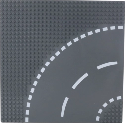 Piastra costruttiva strada curva 26x26 cm