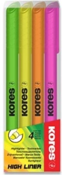 Kores Highlighters High Liner Set 4 Pcs