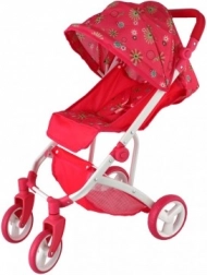 Sport Stroller for Dolls with Fabric Canopy