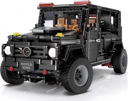 1:10 Off-Road Car Building Kit, 1722 Pieces – Black