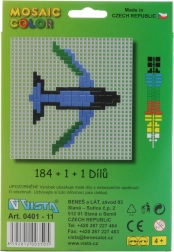 Bouwset Mosaic Color 2-in-1 – helikopter en vliegtuig, 186 stukjes