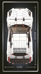 building set sports car 1034 pieces – white