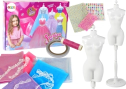 Kreativni likovni komplet za izdelavo oblek za punčke