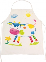 Tablier pour enfants en coton à colorier
