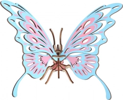 Woodcraft fa 3D puzzle – színes pillangó