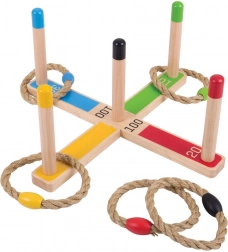 BIGJIGS TOYS Wooden Ring Toss