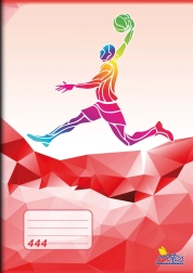 School notebook A4 ruled 8 mm, 40 sheets – Sport design