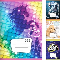 notebook A5, 20 sheets – ruled 12 mm