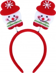 Karácsonyi hajpánt hóemberekkel