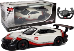 Remote Control Car Porsche 911 GT3 CUP Rastar 1:14 white