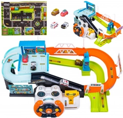 Parking Garage Woopie with Interactive Steering Wheel and 4 Cars