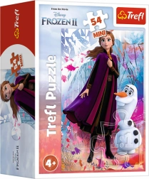 puzzle mini la reine des neiges : anna et olaf 54 pièces trefl