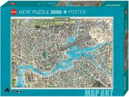 Legpuzzel HEYE 2000 stukjes – stad van muziek
