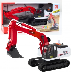 Gumová pásová rypadlo s otočnou kabinou a pohyblivou lžící