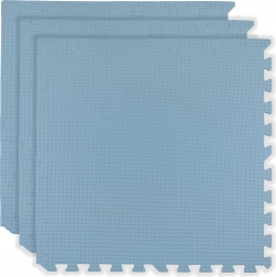Pena talna igralna podloga HUMBI 180 × 60 cm, velike vodoodporne sestavljanke, varna, 3 kosi, svetlo modra