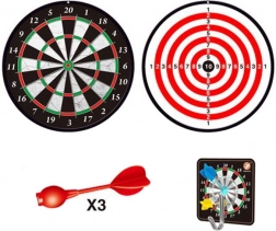 Double-sided Magnetic Dartboard 15 cm with 3 Darts