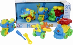 Set of Screw-On Vehicles for Children