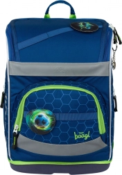 School Backpack Zippy Plus with Football Motif