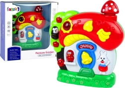 Musical interactive baby house with animals