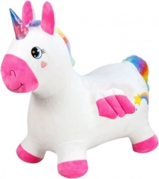 Pluszowy skoczek Jednorożec z pompką
