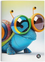 A4 Lined Notebook Snail