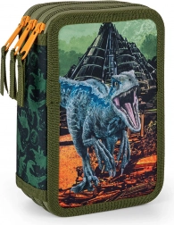 Astuccio scolastico a tre scomparti JURASSIC WORLD senza contenuto
