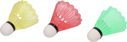Volants de badminton colorés, lot de 3 pièces