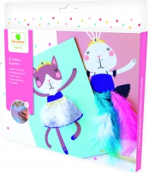 Pockets creatieve set – afbeeldingen versieren met veertjes en linten