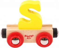 Bigjigs Rail wooden wagon – letter S