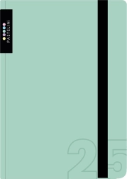 Heti A6 2025 Pastelini napló, zöld