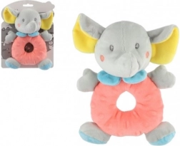 Plysbamse-rangle elefant til babyer 14 × 20 cm