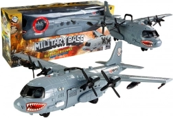 Militærfly med lys- og lydeffekter