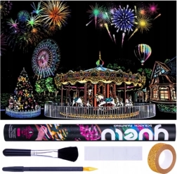 Scratch Picture Amusement Park 75x52 cm