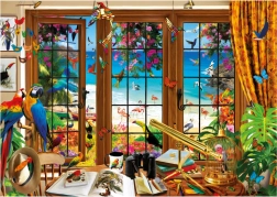 Educa Puzzle Bird Watcher's Window 1500 Pieces