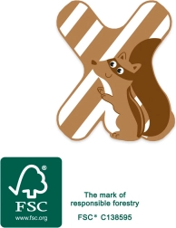 lettera di legno x small foot