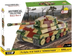 Tiger II Királytigris modelltank műanyag építőelemekből