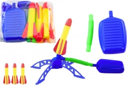 Pjenasta raketna streljana s pumpicom – plavi vrtni set