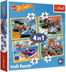 Puzzle HOT WHEELS 4-in-1 Vehicles Trefl