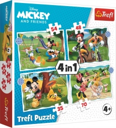 Puzzle 4 in 1 – una splendida giornata MICKEY MOUSE