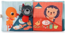 Libretto di stoffa con burattino da dito – il lupo Ludvík impara a mangiare