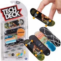 Fingerboard komplet 4‑pack TECH DECK Maxallure Jahn Perez + dodatki