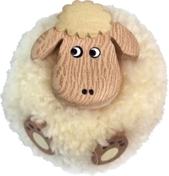 Wooden Magnet with Pom-Pom – Sheep